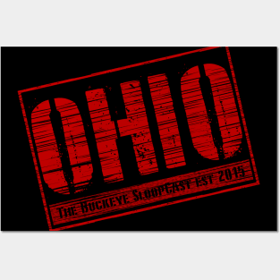 Distressed Ohio Posters and Art